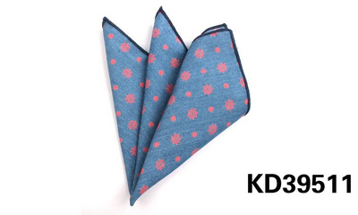 Cvjetni džepni kvadrat Za muškarce Žene Pamučne traperice Ručnik za prsa Hanky Gospoda Hankies Ležerni ženski rupčić Džepni ručnik