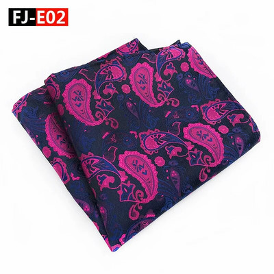 Luksusa vīriešu kabatas kvadrātveida kabatlakats zīda Paisley žakarda austa šalle 25cm kāzu ballīte vīrieša aksesuārs ziedu kaklasaite