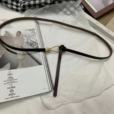 Ženski remeni luksuzne marke, tanka zlatna kopča, remen od PU kože za svečane hlače, ležerne crne ženske ženske dizajnerske pojaseve