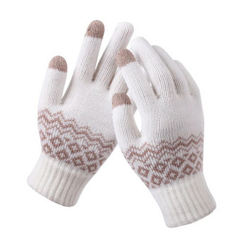 Γυναικεία χειμωνιάτικα ζεστά πλεκτά γάντια ελαστικά γυναικεία θερμικά casual καλυμμένα γάντια για κορίτσια Αξεσουάρ γάντια άντρες