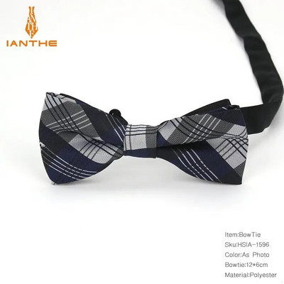 Modes tauriņi Līgavainis Vīriešiem Plaids Svītra Kravats Vīriešiem Punktveida Butterfly Gravata Dizaineris Vīriešu Zvaigzne Laulības Kāzas Peislijas tauriņi