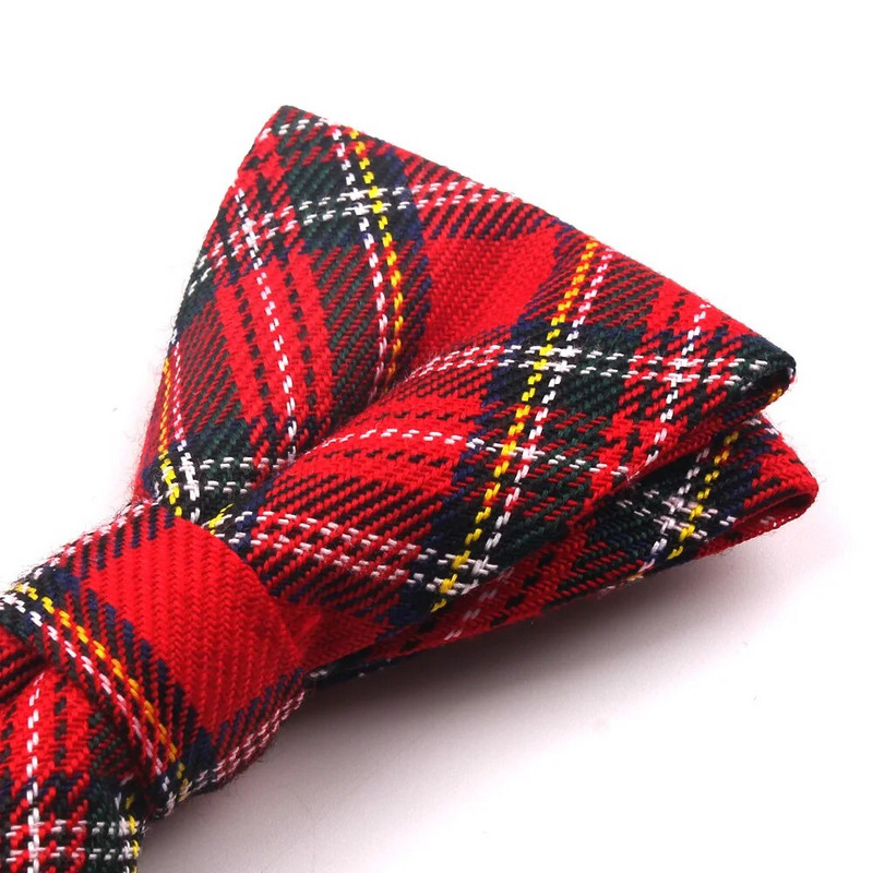 Nove muške karirane leptir mašne Engleski stil Leptir mašne Za muškarce Žene Podesiva leptir mašna za dječake Djevojčice Leptir mašne za vjenčanja Ležerna pamučna odijela Leptir mašne