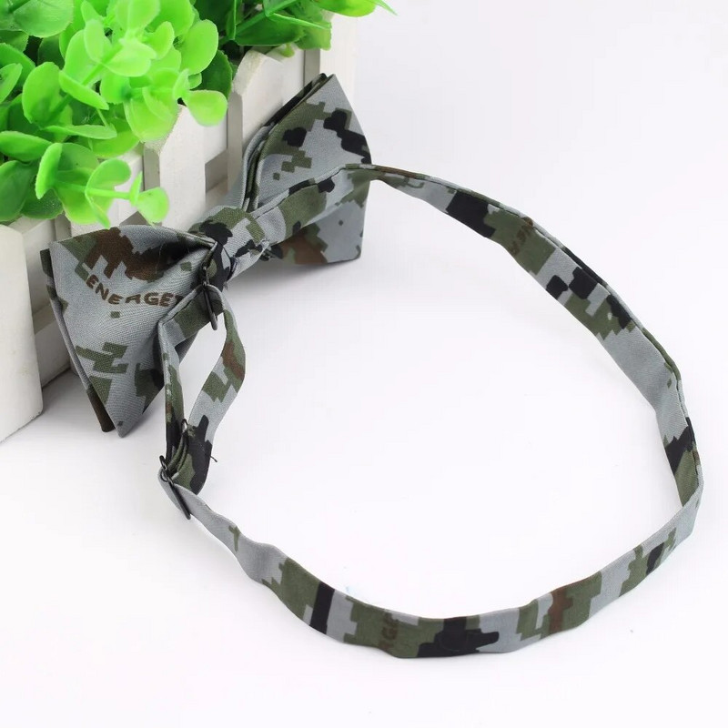 Nove modne prugaste leptir-mašne, muške šarene maskirne vojne leptir-mašne, ovratnik, podesivi