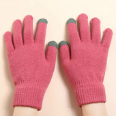 Μασίφ ζεστά πλεκτά γάντια Γυναικεία φθινοπωρινά χειμερινά γάντια με πλήρη δάχτυλα γάντια παχυμένα υπαίθρια κρύα ανθεκτικά γυναικεία γάντια αφής