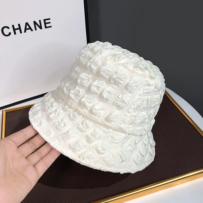 Új őszi és téli halász sapka női koreai változata hajtogatott virágok Wild Basin sapka Japán retro divat utcai napkalapok