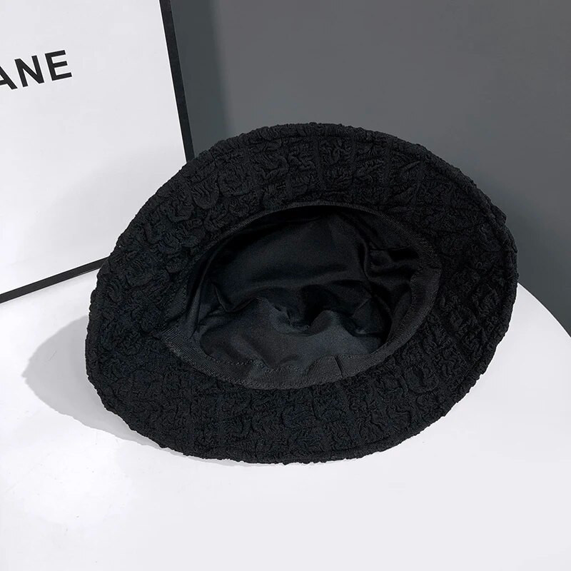 Új őszi és téli halász sapka női koreai változata hajtogatott virágok Wild Basin sapka Japán retro divat utcai napkalapok