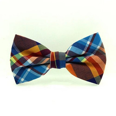 HUISHI regulējams formāls kokvilnas vīriešu tauriņš rūtains stila modes biznesa kāzu tauriņš vīriešu kleita krekls dāvana