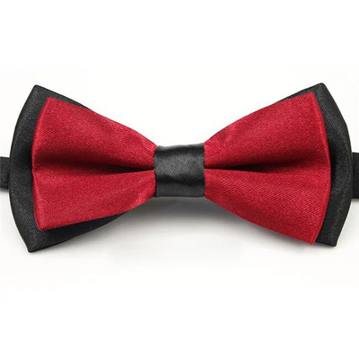 Divatos férfi csokornyakkendő Vőlegény állítható szatén sima tömör nyakkendők esküvőre szmoking nyakkendő fiú üzleti pillangó csokornyakkendő