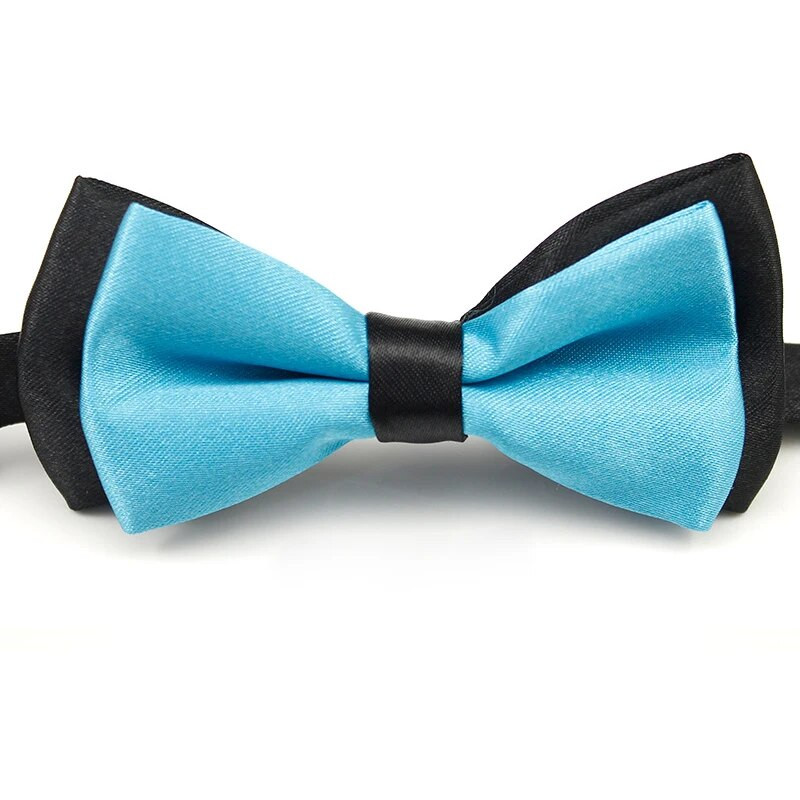 Divatos férfi csokornyakkendő Vőlegény állítható szatén sima tömör nyakkendők esküvőre szmoking nyakkendő fiú üzleti pillangó csokornyakkendő