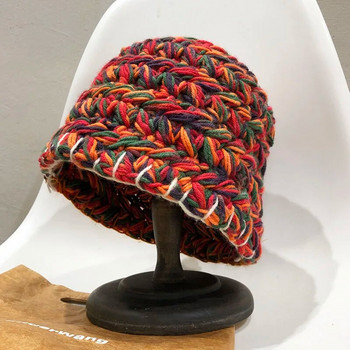 2020 Νέο Χειμερινό πλεκτό Παναμά Καπέλο Γυναικείο Μόδα Χρώμα Ζεστό Αναπνεύσιμο Καπέλα Κάδος Γυναικεία Αντιηλιακά Καπέλο Λουκάνης Εξωτερικού Χώρου Αντηλιακά Καπέλα