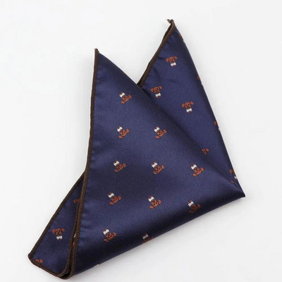 Jauks korgiju rotaļu suns Hankie žakarda poliesters augstas kvalitātes kabatas kvadrātveida biznesa smokings kaklasaite vīriešu kabatlakats dāvana aksesuārs