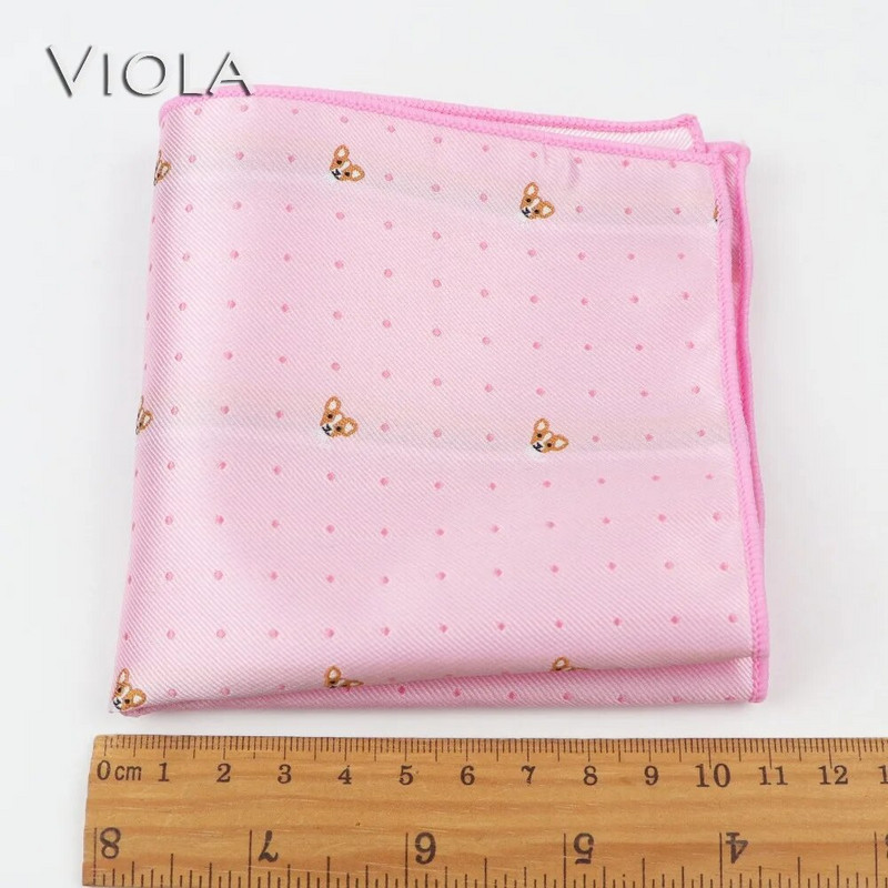 Jauks korgiju rotaļu suns Hankie žakarda poliesters augstas kvalitātes kabatas kvadrātveida biznesa smokings kaklasaite vīriešu kabatlakats dāvana aksesuārs