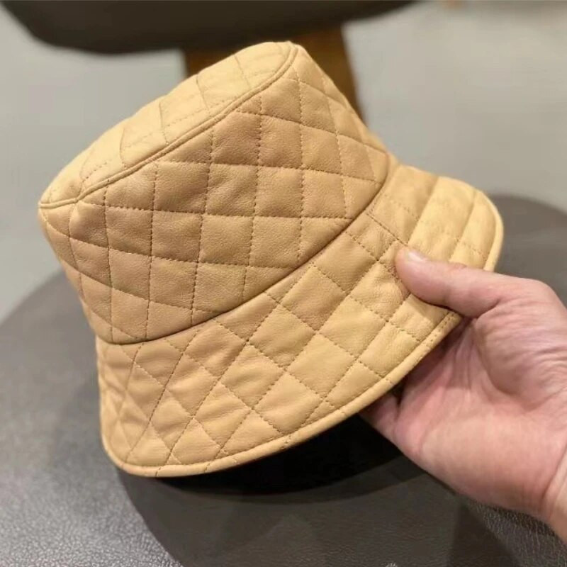 Novi dizajnerski šešir, kožni sklopivi, čvrsti, modni, ženski panama šešir, ležerni šešir, kape za plažu, šešir, šešir, šešir, za žene