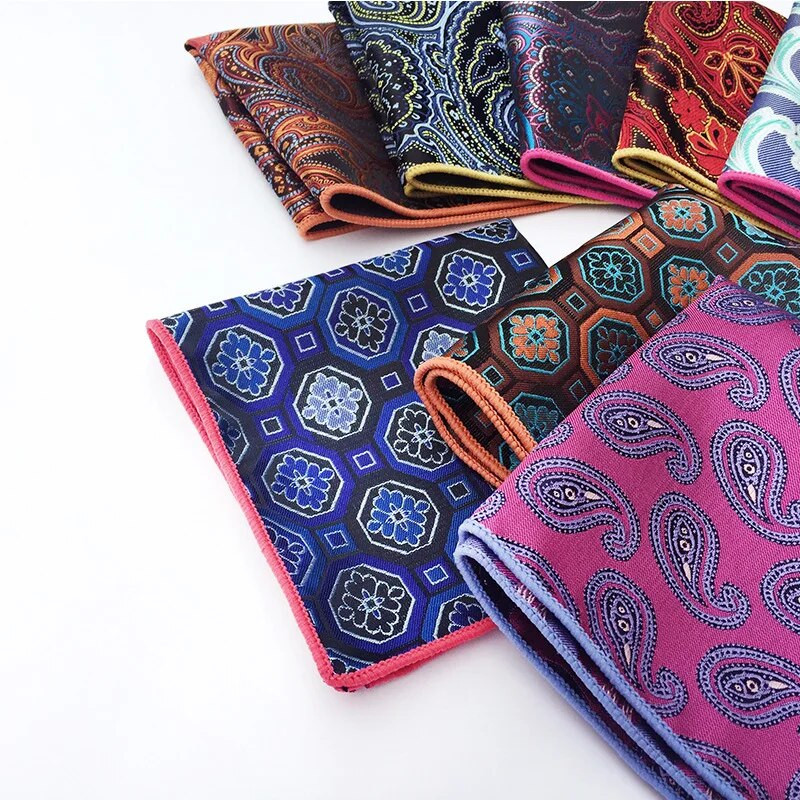 Muški rupčić četvrtasti luksuzni modni rupčić ručnik za dodatke Formalni novitet Geometrijski džepni ručnik