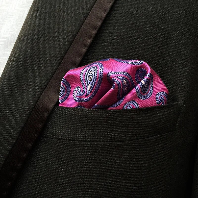 Muški rupčić četvrtasti luksuzni modni rupčić ručnik za dodatke Formalni novitet Geometrijski džepni ručnik