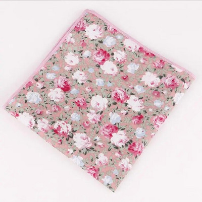 RBOCOTT férfi zsebkendő pamut virágos zseb négyzet 25cm*25cm férfi party üzleti esküvői kiegészítők