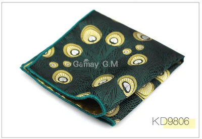 Férfi zseb, négyzet alakú, többszínű vőlegény Hanky jacquard szőtt zsebkendő vadonatúj divatos klasszikus esküvő