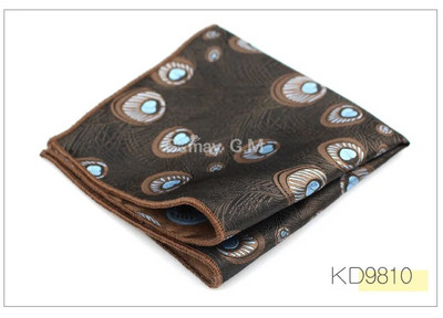 Férfi zseb, négyzet alakú, többszínű vőlegény Hanky jacquard szőtt zsebkendő vadonatúj divatos klasszikus esküvő