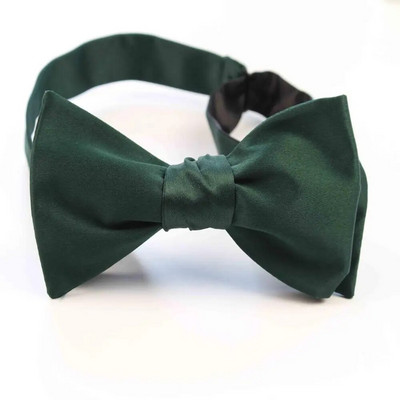 Egyszínű sima poliészter selyem önkötő csokornyakkendő ruházati kiegészítők kézzel készített nyakkendő újdonság