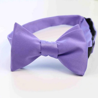 Egyszínű sima poliészter selyem önkötő csokornyakkendő ruházati kiegészítők kézzel készített nyakkendő újdonság