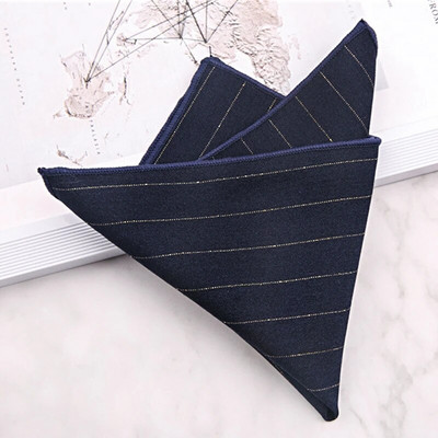 Muški rupčić od čistog pamuka Vintage karirani prugasti džepni četvrtasti rupčić Klasična maramica Dekoracija odjeće Odijelo za vjenčanje Maramice