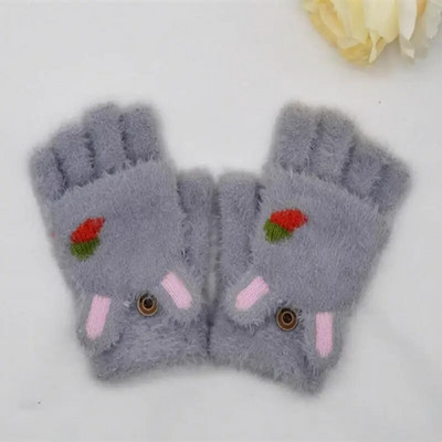 Ženske rukavice s poluprstom, zimska imitacija nerc, kašmir, vunene tople rukavice s dodirnim zaslonom za pisanje za vožnju i sportove na otvorenom T222