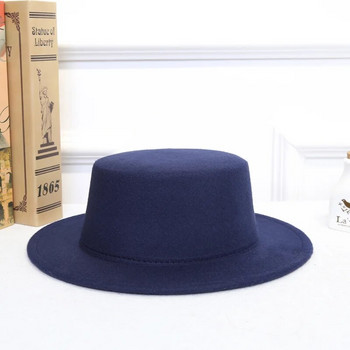 Καπέλα για γυναίκες Πολυτελή καπέλο Fedora Γυναικεία Παναμά Μασίφ Φαρδύ Γείσο Ανδρικό Καπέλο Vintage Μαύρο Λευκό Επίσημος Γάμος Sombrero Hombre