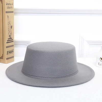 Šeširi za žene Luksuzni Fedora šešir Ženski Panama Zimski šešir širokog oboda Vintage crno-bijeli formalni vjenčani Sombrero Hombre
