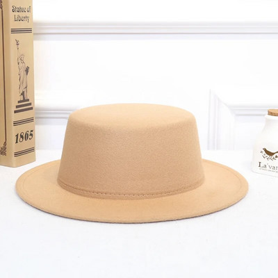 Šeširi za žene Luksuzni Fedora šešir Ženski Panama Zimski šešir širokog oboda Vintage crno-bijeli formalni vjenčani Sombrero Hombre