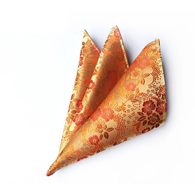 Visokokvalitetni svileni rupčić za muškarce s cvjetnim vezom, džepne četvrtaste maramice za svečane zabave za muškarce, poslovno odijelo Hanky 25x25 cm