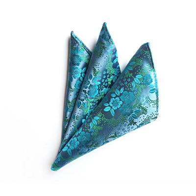 Visokokvalitetni svileni rupčić za muškarce s cvjetnim vezom, džepne četvrtaste maramice za svečane zabave za muškarce, poslovno odijelo Hanky 25x25 cm