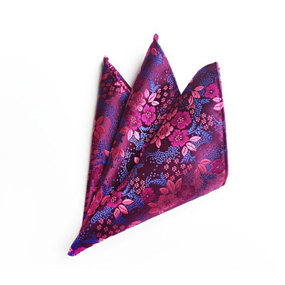 Visokokvalitetni svileni rupčić za muškarce s cvjetnim vezom, džepne četvrtaste maramice za svečane zabave za muškarce, poslovno odijelo Hanky 25x25 cm
