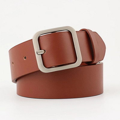 90-110 cm široki kožni remen oko struka Visokokvalitetni ženski remeni s četvrtastom iglom s metalnom kopčom za žene Remen za traperice Cinturon Mujer