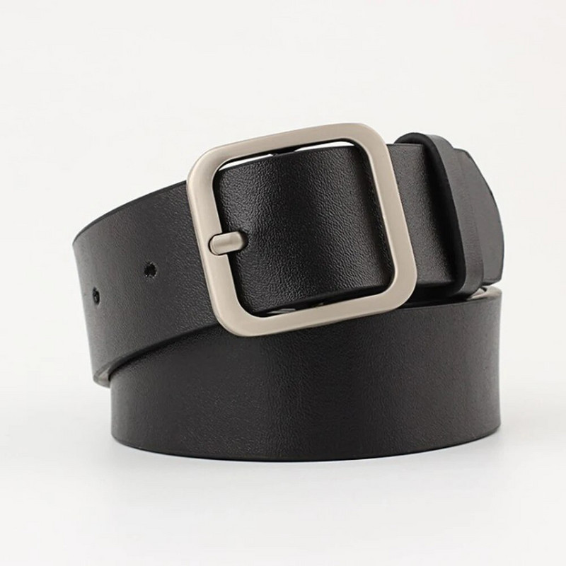 90-110 cm široki kožni remen oko struka Visokokvalitetni ženski remeni s četvrtastom iglom s metalnom kopčom za žene Remen za traperice Cinturon Mujer