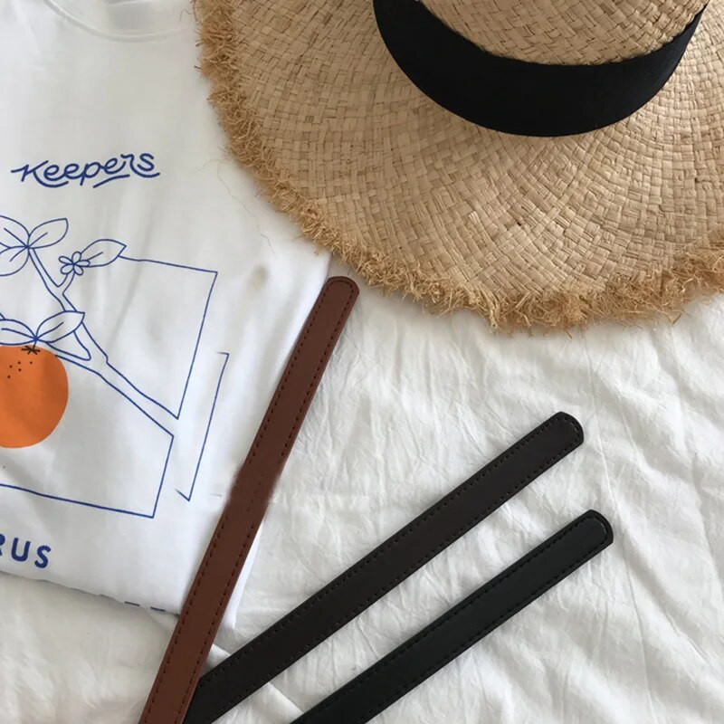 PU bőr öv Női Négyszögletes csatos tűs csatos farmer fekete öv elegáns luxusmárka női vintage pántos női derékpánt