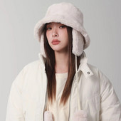 Bomber Zimski topli šešir Šeširi za žene Golf kapa Šešir za planinarenje Krzneni šešir Zimski šešir Kapa s bačvom Pamučna tkanina Kapa za zaštitu ušiju