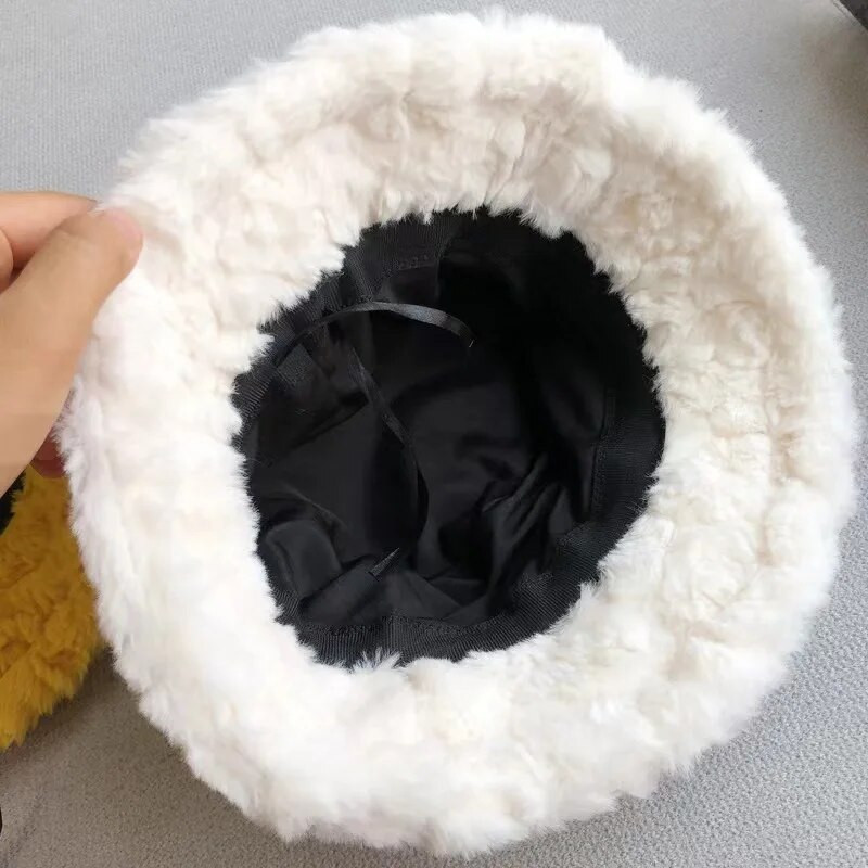 Jaunas rudens ziemas biezas ausu sildīšanas cepures sievietēm, vienkrāsainas, pārveidojamas plīša Panamas cepures āra aukstumizturīgas baseina cepures