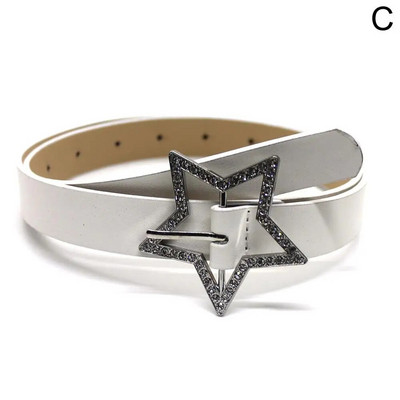 Vintage modni dodaci Petokraka zvijezda Pojas Ukrasna haljina s dugim remenom od vještačkih dijamanata 2023. Ženska košulja Harajuku