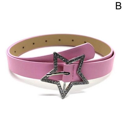 Vintage modni dodaci Petokraka zvijezda Pojas Ukrasna haljina s dugim remenom od vještačkih dijamanata 2023. Ženska košulja Harajuku