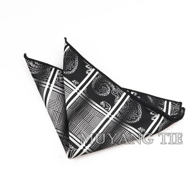 Modni muški 23 CM * 23 CM poliesterski rupčić Gentleman Paisley cvjetni džepni kvadratni dodaci za vjenčani smoking