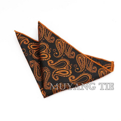 Modni muški 23 CM * 23 CM poliesterski rupčić Gentleman Paisley cvjetni džepni kvadratni dodaci za vjenčani smoking