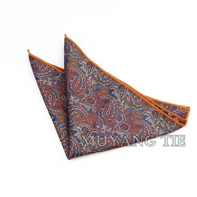 Modni muški 23 CM * 23 CM poliesterski rupčić Gentleman Paisley cvjetni džepni kvadratni dodaci za vjenčani smoking