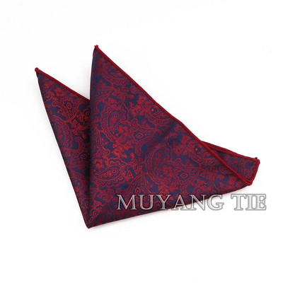 Modni muški 23 CM * 23 CM poliesterski rupčić Gentleman Paisley cvjetni džepni kvadratni dodaci za vjenčani smoking