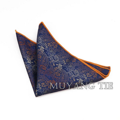 Modni muški 23 CM * 23 CM poliesterski rupčić Gentleman Paisley cvjetni džepni kvadratni dodaci za vjenčani smoking