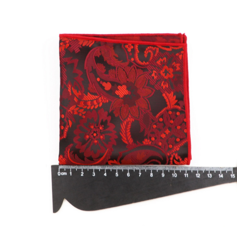 Modni muški 23 CM * 23 CM poliesterski rupčić Gentleman Paisley cvjetni džepni kvadratni dodaci za vjenčani smoking