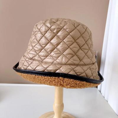 Moteriškos šiltos žieminės kepuraitės Moteriškos slidinėjimo kepurės Pledinės medvilnės kepurės susukamos krašteliu