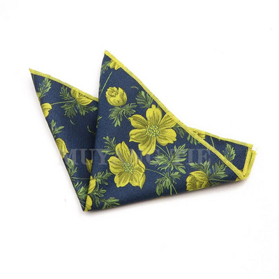 Modes vīriešu 24cm*24cm poliestera kabatlakats sarkans purpursarkans dzeltens puķu kabatas kvadrātveida kāzu smokinga aksesuāri