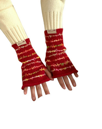Πολύχρωμες Ρίγες Γάντια Γυναικεία Χειμερινά Γάντια Πλεκτά Μανίκια Γάντια Χειμερινά Κορίτσι Φοιτητικά Πλεκτά Γάντια Μονόχρωμα Γυναικεία