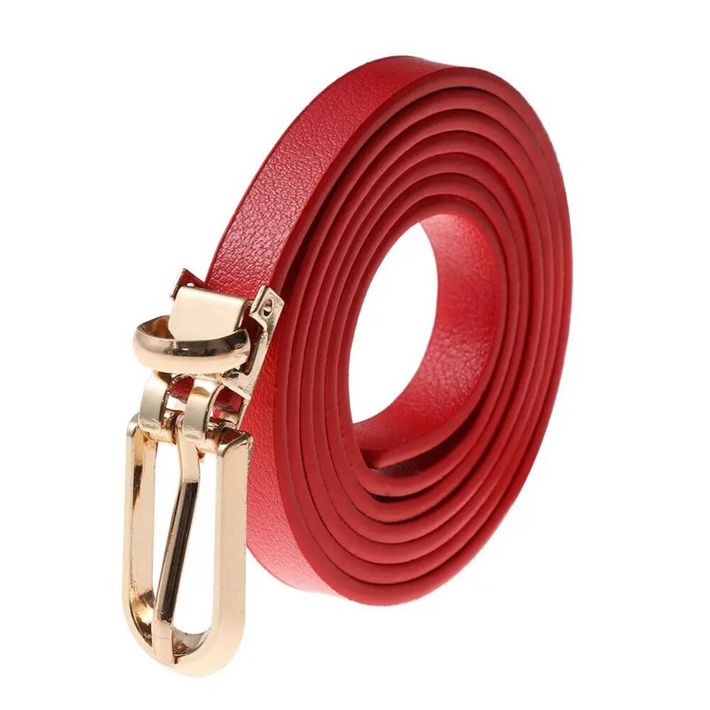 Meitenes Sievietēm Gracioza Candy Krāsa Plāna Izdilis jostasvieta Mākslīgās ādas jostas Kleitas siksniņa Regulējama Josta