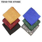 Divatos új 24 cm-es poliészter zsebkendő hivatalos férfi egyszínű puha kék piros sál üzleti esküvői ruha kiegészítők